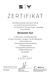 Zertifikat Werktatttest 01.11.2023